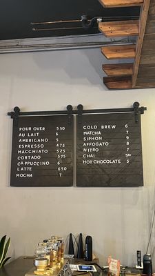 Menu photo 1 Flywheel Coffee Roasters San Francisco, CA
