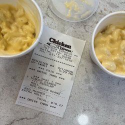 Chicken Express of Keller - Proof that we ordered green beans and mashed potatoes and received double Mac