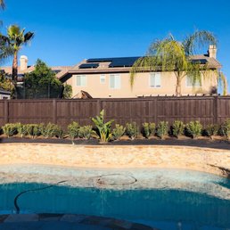 a pool in a backyard a pool in a backyard
