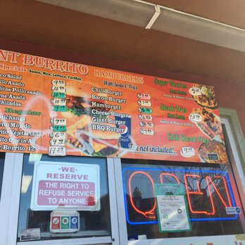 Giant Burrito - Burgers Near Me - Oakland, California