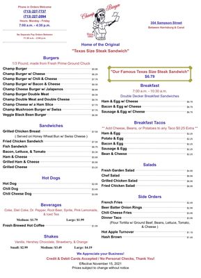 Champ Burger by null
