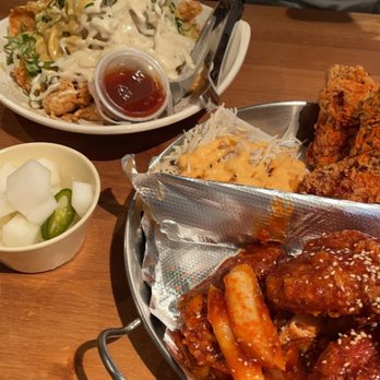 No.1 Plus Chicken - Double Onion Topping Specialty Chicken and Classic Half & Half - Korean Near Me - Dallas, Texas No.1 Plus Chicken - Double Onion Topping Specialty Chicken and Classic Half & Half - Korean Near Me - Dallas, Texas