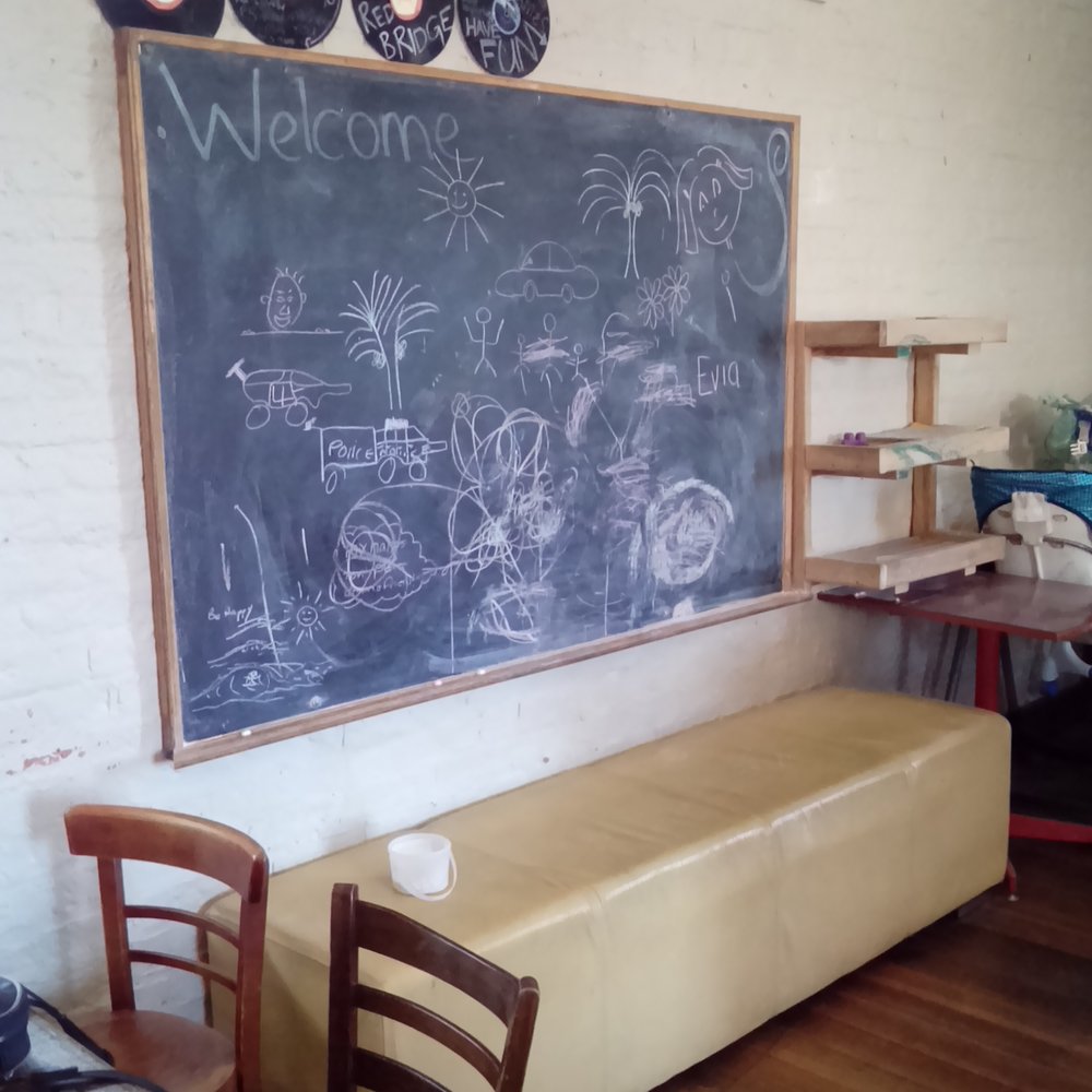 Red Bridge Cafe & Providore - Chalk board for the kiddies. - Restaurants Near Me - Campbell Town, TAS Red Bridge Cafe & Providore - Chalk board for the kiddies. - Restaurants Near Me - Campbell Town, TAS