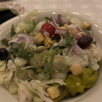 Maggiano's - Chopped Salad (side). Pretty big for a side salad and the dressing is awesome. Very vinegar forward and that's my jam! - Italian Near Me - Las Vegas, Nevada Maggiano's - Chopped Salad (side). Pretty big for a side salad and the dressing is awesome. Very vinegar forward and that's my jam! - Italian Near Me - Las Vegas, Nevada