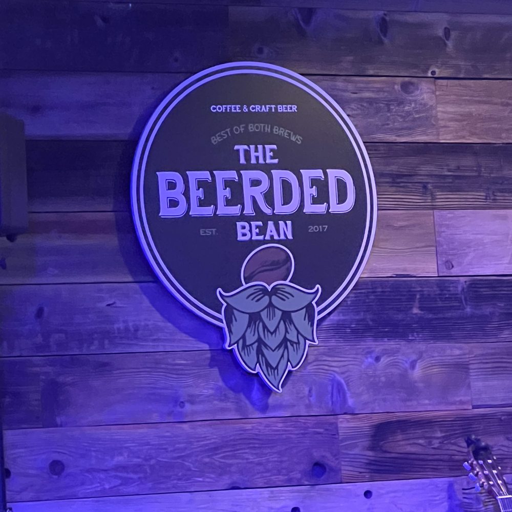 Their logo is a beard made of hops Their logo is a beard made of hops