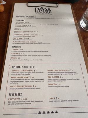 Menu photo 1 Plank House Restaurant North Bend, OR Menu photo 1 Plank House Restaurant North Bend, OR