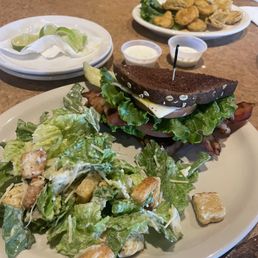 Salad and sandwich Salad and sandwich