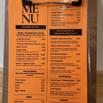 Mano Modern Cafe - menu - Filipino Near Me - Chicago, Illinois Mano Modern Cafe - menu - Filipino Near Me - Chicago, Illinois