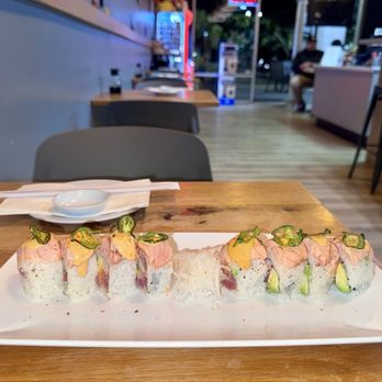 Isekai Sushi and Cafe - 3. Internal Combustion Roll Smoky, creamy, spicy perfection. One of my favorites. - Sushi Bars Near Me - Tampa, Florida Isekai Sushi and Cafe - 3. Internal Combustion Roll Smoky, creamy, spicy perfection. One of my favorites. - Sushi Bars Near Me - Tampa, Florida