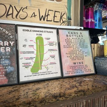 Anna Maria Island Beach Cafe - Menu ( cans, bottles, wine ) - Fast Food Near Me - Holmes Beach, Florida