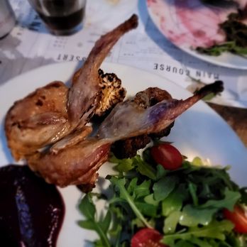 Ubani - Quail with Berry Sauce. Laughable at $18. Overpriced with dry quail and a bad sauce. Avoid - Georgian Near Me - New York, New York