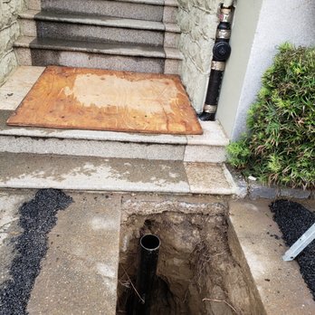 Selvin Plumbing And Rooter - Clean out installed inline with rain gutter drainage. - Plumbing Near Me Selvin Plumbing And Rooter - Clean out installed inline with rain gutter drainage. - Plumbing Near Me
