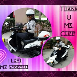 Scooter King Motor Sports - I'm HAPPY, I don't have to pay other's gas to get around. THANKS to Scooter Kings, I can go where I want & when I want. 130miles & only $2.