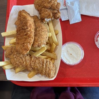Charlie's Best Burger - Chicken stripes with fries - Mexican Near Me - Santa Ana, California