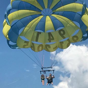 Bradenton Beach Parasailing - My daughter Lily and I parasailing - Parasailing Near Me - Bradenton Beach, Florida