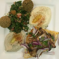 Jasmin1 Lebanese Restaurant - Chicken mixed plate