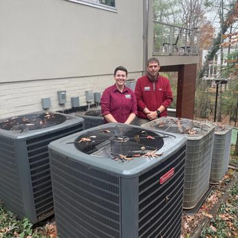 Buric Heating and Air Conditioning - Danielle and Joey with a customer's 6 HVAC systems! - Heating & Air Conditioning/HVAC Near Me - Columbia, Maryland Buric Heating and Air Conditioning - Danielle and Joey with a customer's 6 HVAC systems! - Heating & Air Conditioning/HVAC Near Me - Columbia, Maryland