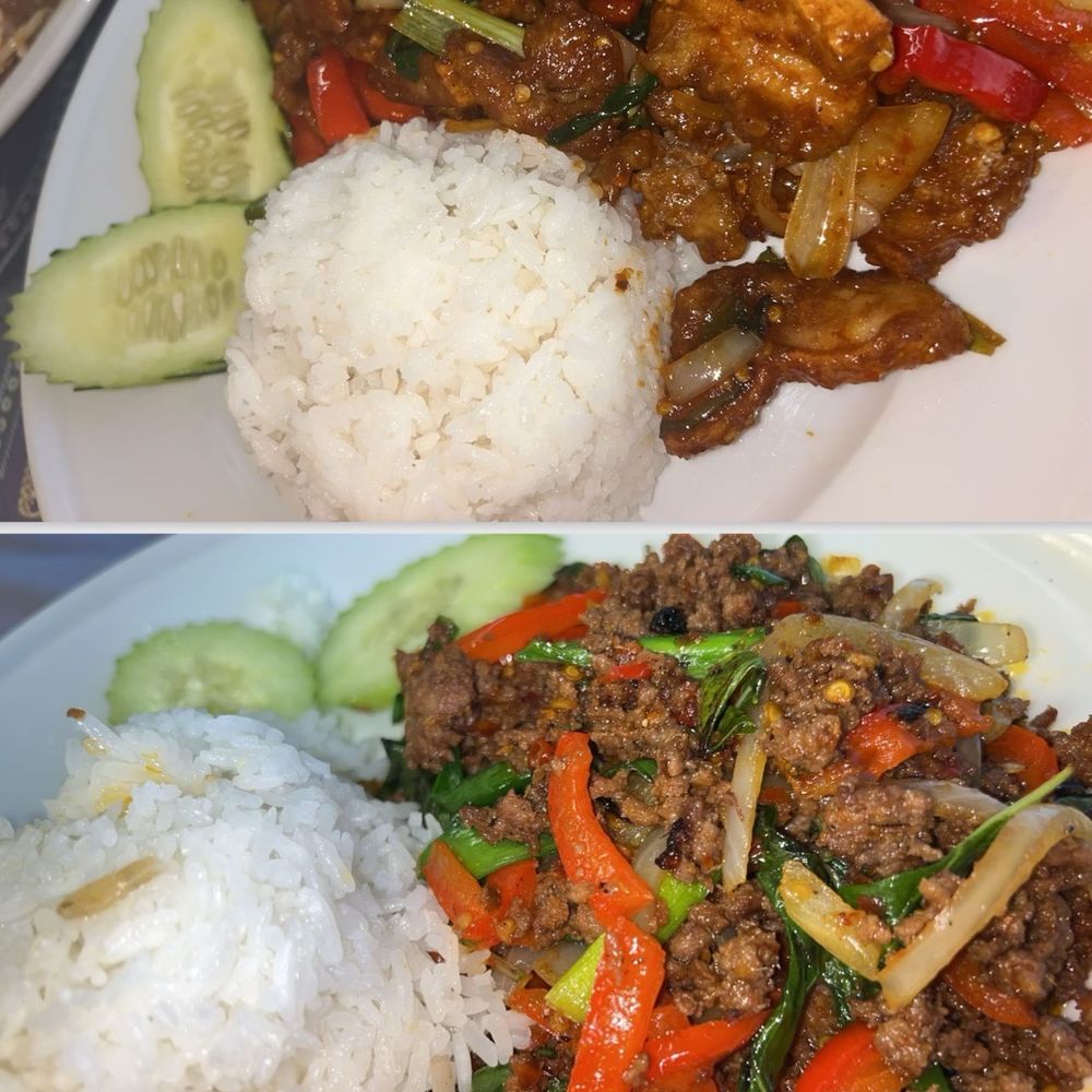 Pad Basil with Crispy Pork Belly Thai Style Pad Grapow Pad Basil with Crispy Pork Belly Thai Style Pad Grapow