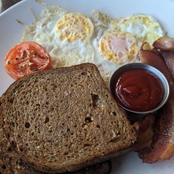 Blue Crab Seafood House - Coast Signature Breakfast with Bacon - Seafood Near Me - Victoria, British Columbia