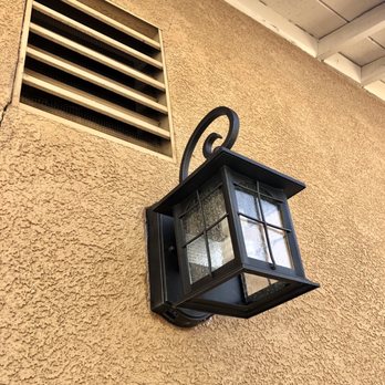 Illectric - Illectric: Exterior Side Yard Lantern w/ motion sensor, 20220411 - Electricians Near Me Illectric - Illectric: Exterior Side Yard Lantern w/ motion sensor, 20220411 - Electricians Near Me
