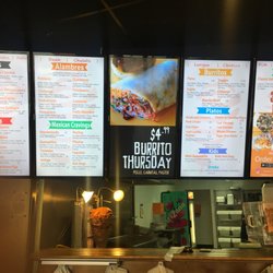 The menu screens
