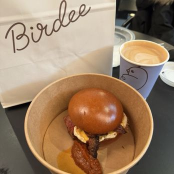 Birdee - Bacon egg and cheese. Mocha. - Bakeries Near Me - Brooklyn, New York