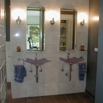 Henderson Bay Construction - two sinks in a bathroom - General Contractors Near Me