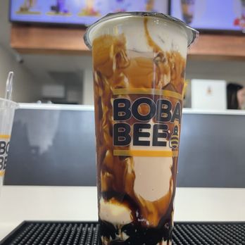 Boba Bee - Queen Bee -Brown Sugar Brle(Large). Looks delicious. - Bubble Tea Near Me - Lake Forest, California