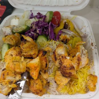Maman Joon - Half eaten combo (only chicken in photo). - Persian/Iranian Near Me - Washington, DC, District of Columbia