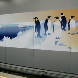 Station de Métro Belgica - La station des pingouins !