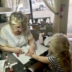 Simply Twilas Nails & Hair - Daughter at her first nail appointment.