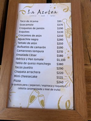 Menu photo 3 La Azotea Allende, GUA Menu photo 3 La Azotea Allende, GUA
