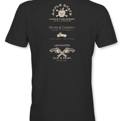Parsons Printwares - The back of our t-shirt with the sponsors