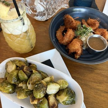 Hogfish Harry's Restaurant + Bar - Harry's Mai Thai, Coconut Shrimp, Maple Glazed Brussels Sprouts - Seafood Near Me - Naples, Florida Hogfish Harry's Restaurant + Bar - Harry's Mai Thai, Coconut Shrimp, Maple Glazed Brussels Sprouts - Seafood Near Me - Naples, Florida
