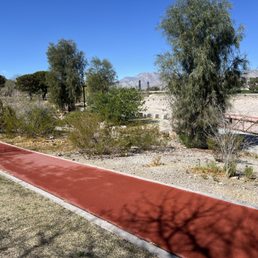 Two nice walking paths. Wish we had our kids' bikes. Two nice walking paths. Wish we had our kids' bikes.