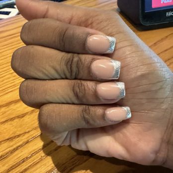 M.Vince' Nail Spa - Fresh set, after I left the salon. Not the color I wanted. - Nail Salons Near Me - Macon, Georgia