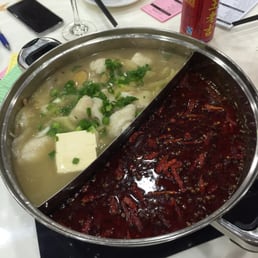 Splited two choice of soup based