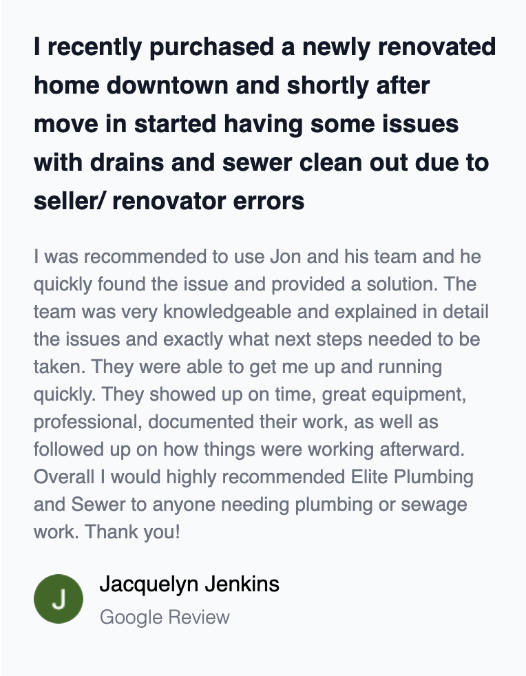 Slide of Elite Plumbing And Sewer