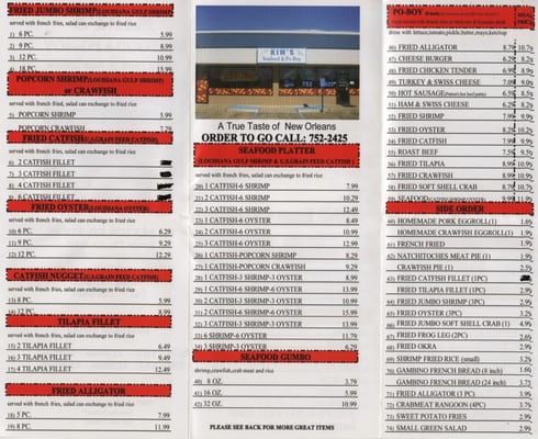 Menu photo 8 Kims Seafood Bossier City, LA Menu photo 8 Kims Seafood Bossier City, LA