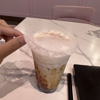 naricha tea & coffee - Parchment paper cover between the drink and the lid - Coffee & Tea Near Me - Irvine, California naricha tea & coffee - Parchment paper cover between the drink and the lid - Coffee & Tea Near Me - Irvine, California