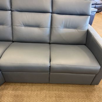 Leather Express - A three seater, with left and right recliners, massage and heat! - Leather Goods Near Me - Boca Raton, Florida