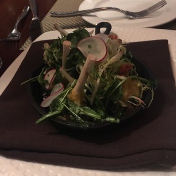 King Bar by David Burke - Somewhere under the greens are lobster & short rib dumplings - New American Near Me - Garden City, New York King Bar by David Burke - Somewhere under the greens are lobster & short rib dumplings - New American Near Me - Garden City, New York