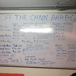 Off the Chain BAR-B-Q - Thorough, yet affordable menu