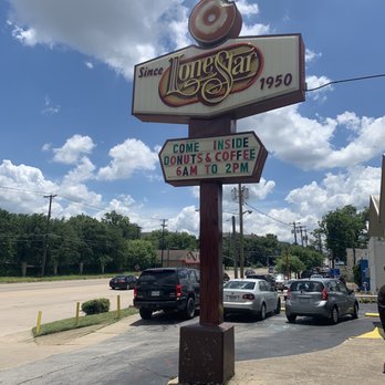 Lone Star Donuts - a sign for lone star donuts - Donuts Near Me - Dallas, Texas