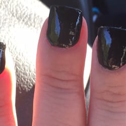 Golden Nail - Crooked & full of air bubbles