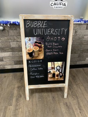 Menu photo 5 Bubble University Roseville, CA