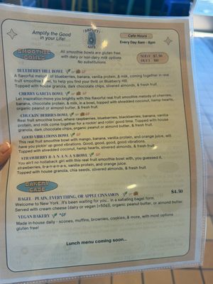 Menu photo 5 Amplify Cafe Port Washington, WI