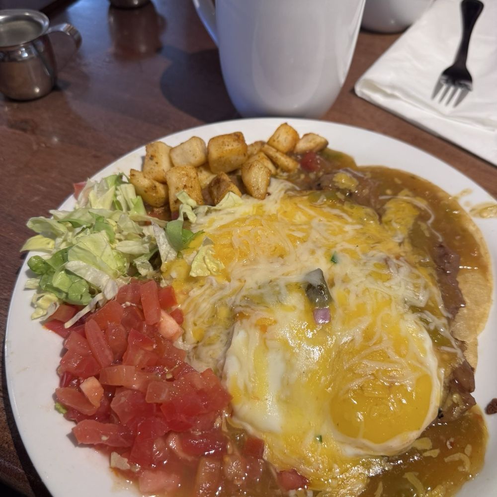 Blackbird Cafe - Mountain Brunch & Lunch - This were huevos rancheros the green chili was delicious. You will love the coffee too! - American Near Me - Evergreen, Colorado Blackbird Cafe - Mountain Brunch & Lunch - This were huevos rancheros the green chili was delicious. You will love the coffee too! - American Near Me - Evergreen, Colorado