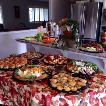 Hewitt's Catering - Chicken Salad Croissants, Fruit/Cheese Kebobs, Veggie Tray with Ranch, Tortellini Skewers, Mini Quiche, Fresh Fruit and Cheese and Crackers. - Caterers Near Me - Fresno, California Hewitt's Catering - Chicken Salad Croissants, Fruit/Cheese Kebobs, Veggie Tray with Ranch, Tortellini Skewers, Mini Quiche, Fresh Fruit and Cheese and Crackers. - Caterers Near Me - Fresno, California