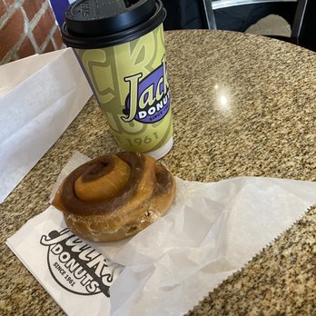 Jack's Donuts - a donut and a cup of coffee - Donuts Near Me - Indianapolis, Indiana
